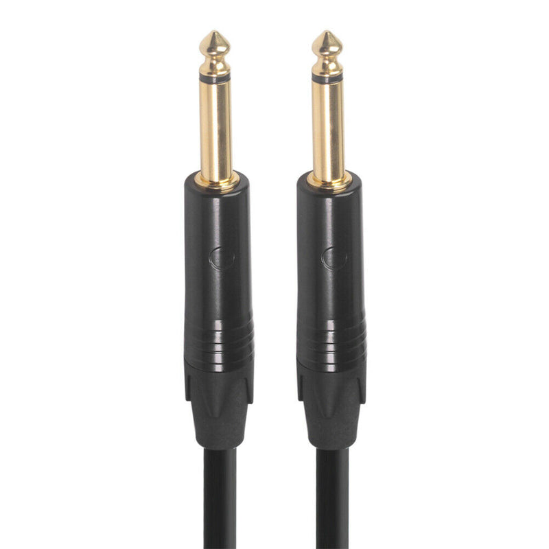 6.35 mm Jack Audio Cable TS Male to Male for Guitar Mixer Amplifier (1.8m) A