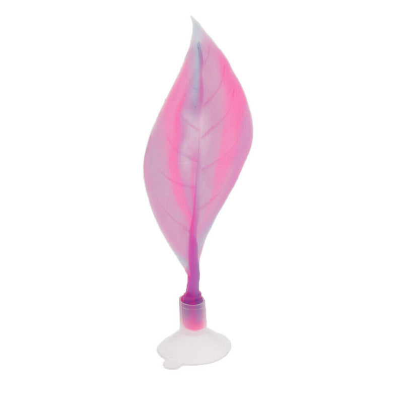 Simulation Water Leaves Plant Aquarium Fish Tank Landscape Decor Purple