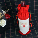 Christmas Santa Claus Style Wine Bottle Bag Cover Xmas Home Ornament Decor