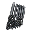 Twist Drill Bit Set - 5 Pcs Hex Shank HSS Hand Tap Screw Drill Bit Set for Steel