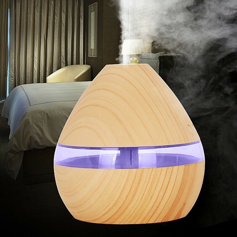 Aromatherapy Essential Oil Diffuser 300Ml Wood Grain Aroma Diffuser With Ti U6K7