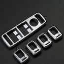 For Mercedes Benz ML GL GLE GLS 5PCS ABS Chrome Car Door Armrest Window Gla