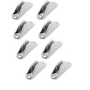 8 Pieces XH1223 Heavy Duty Boat Sailing Rope Clam Cleat 316 Stainless Steel