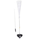 Fibre Optic Colour Changing LED Solar Power Stake Light Garden Outdoor Path