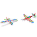 12PCS Foam Glider Prop Flying Gliders Plane Aeroplane Kids Children DIY ToyTO