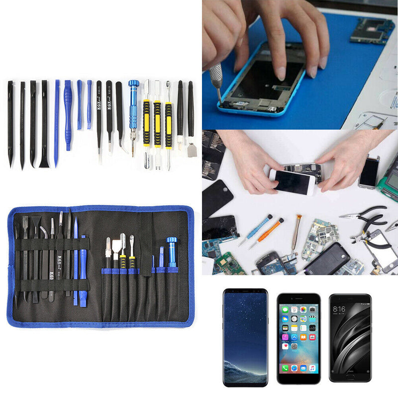 17 in 1 Phone Tablet Repair Tools Kit Dual Ends Spudger Pry Opening Tool
