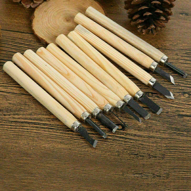 1 set of 12 Wood carving Hand Chisel Tool For Woodworking Gouges Kit