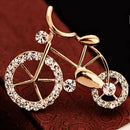 Women's Brooch Pin Fashion Bike Buckle Bicycle Pectoral Flower Brooches Pins JR
