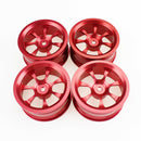4-pack 52mm 1:14 RC Upgrade Wheel Rim Wheel Hubs Tires RC Car Accessory