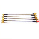 10 cm SMA female bulkhead to SMA male pigtail cable Semi-Flexible RG405 Jack New