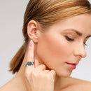 11pcs/set Flower Hollow Moon Leaves Ring Rhinestone Knuckle Rings Jewelry