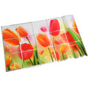 Romantic Tulips Wall Decals for Kitchen Grease Oil Proof Stickers 73*45cm U2R9