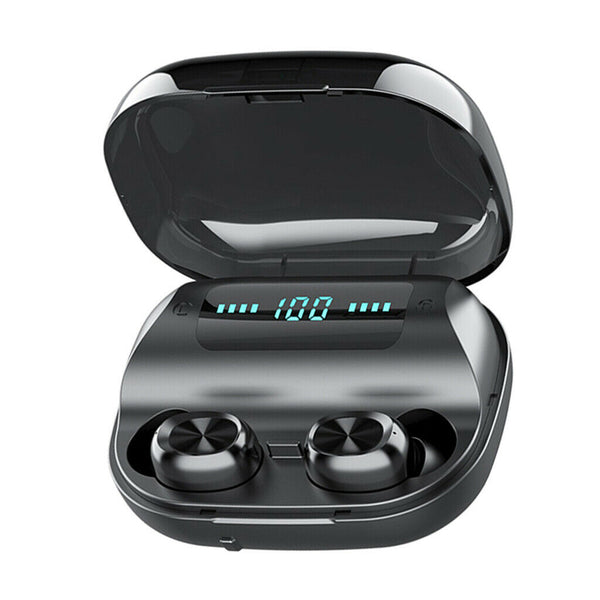 Bluetooth V5.0 Earphones Touch Control Wireless Headphones With LED Display
