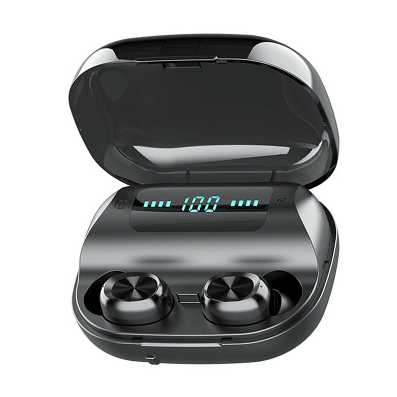 Bluetooth V5.0 Earphones Touch Control Wireless Headphones With LED Display