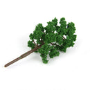 20pcs Green Pine Tree Train Railway Scenery 1:150 Scale Dark Green Layouts