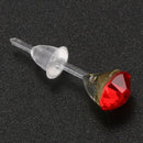 40 Pcs/set Women Girl's Crystal Stud Earrings Christmas Present (size:5mm)