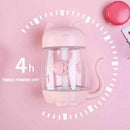 3 In 1 350Ml Usb Cat Air Humidifier Ultrasonic Cool-Mist Adorable Mini Humi