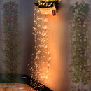 2m 200LEDs Fairy Lights String Waterfall Copper Wire Christmas Lamp EU Plug