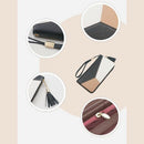 Women's Wallet Long Leather Zipper Ladies Clutch Purse(Black)