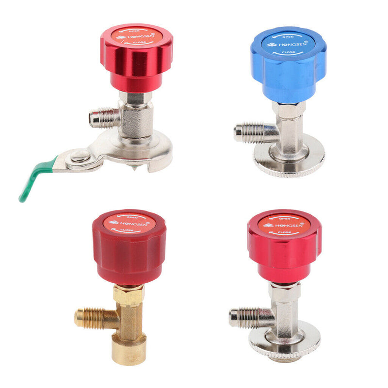 Refrigerant Can Bottle Tap Opener Valve Tool Adapter for R22 R600a Heavy Duty