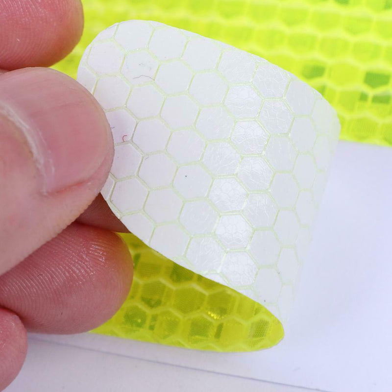 4pcs Open Car Door Stickers Warning Mark Reflective Strips Tapes (Green) A