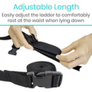 Sitting Hoist Black Bed Ladder Pull Up Assist Device for Elderly Senior