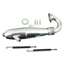 Aluminum Exhaust Pipe Tubing for 1/8 VX GO Truck Buggy 21CXP 28CXP Nitro Car