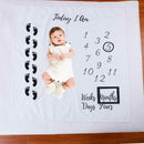 Baby Photography Prop Blankets Feet Printed Newborn Photo Backdrop Cloth