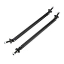 2pcs Universal Front Bumper Lip Splitter Strut Rod Support Adjuste 150mm Black