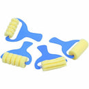 Children's set of painting tools to learn how to make crafts, includes spon