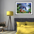 5D DIY Full Drill Diamond Painting Tiger Embroidery Mosaic Kit Wall Decor