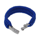 7 Strand Survival Military Weave Bracelet Cord Buckle - Blue