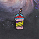 Creative Drink Cup Brooch Colorful Enamel Badge Kids Backpack Decor Pins