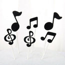 30 Pcs Music Notes Themed Cupcake Topper Paper Cake Inserts Card Wedding Ca D2B9
