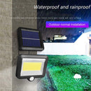 Solar Powered Motion Sensor 100LED Security Wall Light Outdoor Gate Garden Lamp