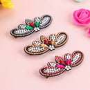 3pcs Butterfly Rhinestone Hair Clip DIY Crystal Bowknot Barrettes (Style 2) SN9F