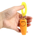 6pcs 2 in 1 Pet Supplies Dog Whistle Clicker Wrist Strap Puppy Trainer Aids A