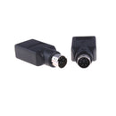 2x USB Female in to Male Adapter Converter for PS2 Computer Keyboard Mouse  ^