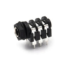 5PCS 6.35mm(1/4") 6Pin Female Stereo Jack Socket Panel PCB Welding FT