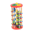 Pound And Roll Wooden Tower With Hammer Knock The Ball Roll Off Ladder KidsT Gw