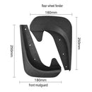 4x Car Universal Front Rear Mud Flap Flaps Splash Guard Mudguards fixings & D4S4