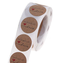500Pcs/Roll 2.5cm DIY Hand Made Handmade With Love Label Wedding Stickers LSEAU