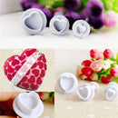 3 Pcs/set DIY Baking Mold Heart Shape Cake Chocolate Sugar Decoration Mo N Gw