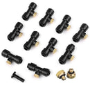 Outdoor Mist Tee Nozzle Water Misting Mister Nozzle Misting Nozzles Kit withE3K6