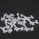 12Pcs 3 Inch Plastic Easels or Plate Holders Display Dinner Plate (Transpar P8W4