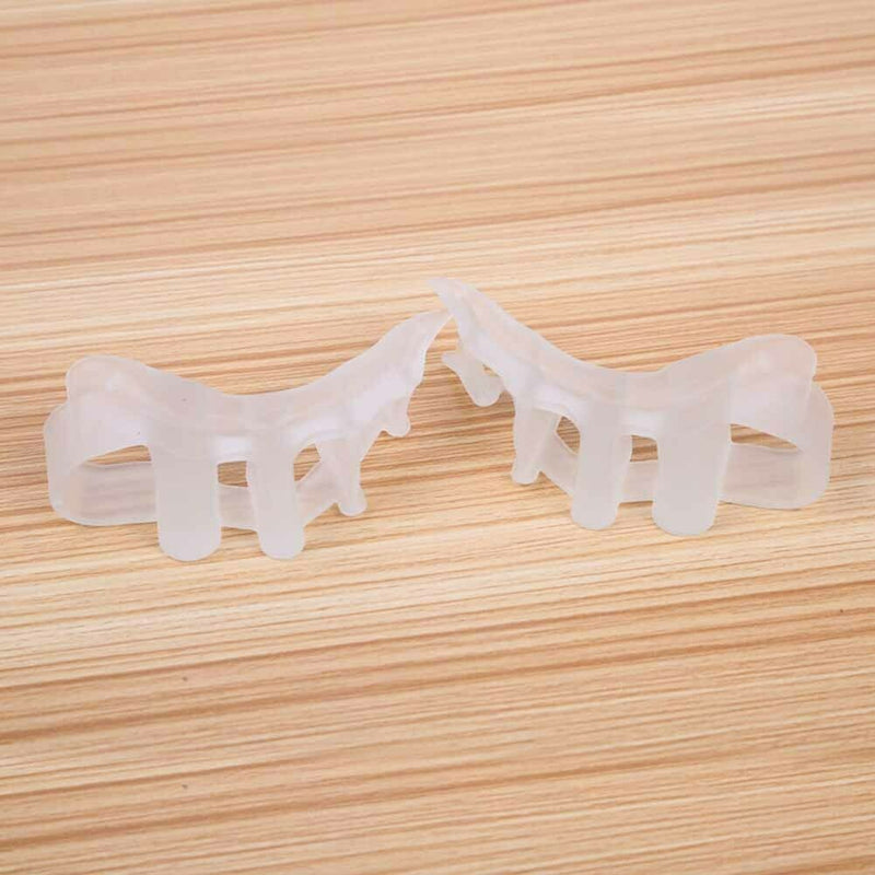 1pair Soft Silicone Protective Straightener Pedicure Overlapping Toe Separator