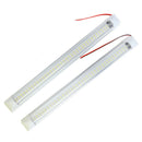 2X 72 LED Interior Light Strip Bar Car Lamp Van Caravan ON/OFF Switch WhiteS Ew