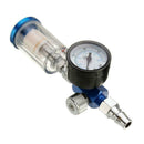 Oil Water Separator 1/4" mini Air Filter For Spray Guns Gauge w/ Paint K0L9