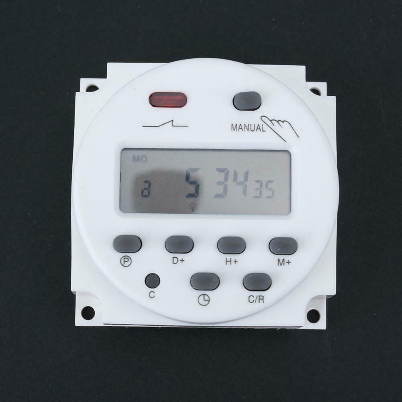 Digital LCD Display Power Timer Weekly Programmable Time Relay Switch(220V)