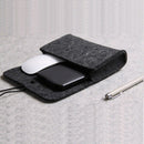 Wool Fiber Power Bank Storage Bag Mini Sofe Felt Pouch For Data Cable Mouse I7R8